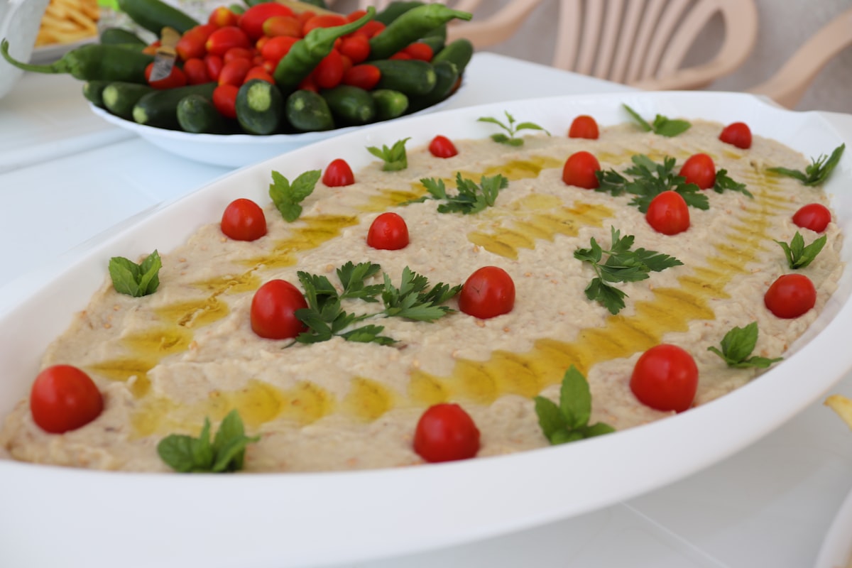 a plate of food